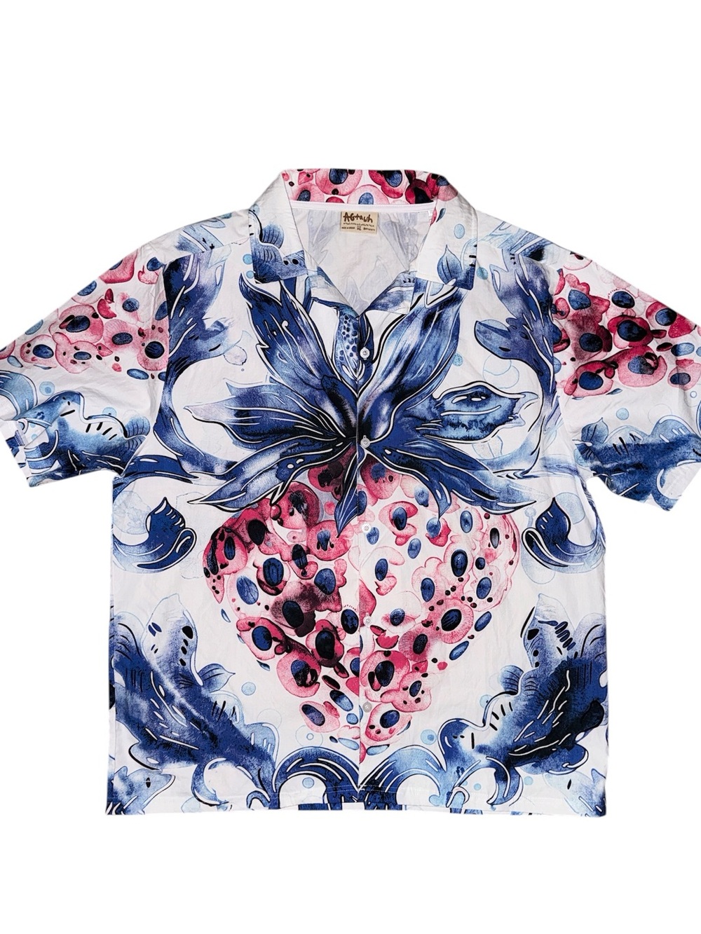 AGTAWH Men’s XL Hawaiian Tropical Button Up Shirt 100% Cotton $76 - Picture 2 of 10